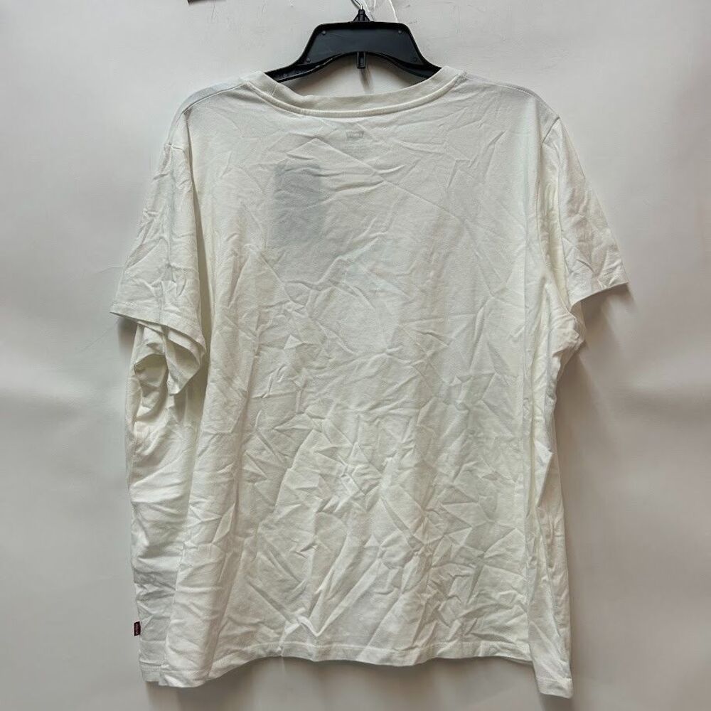 Levis Womens Plus 3X White Orange Sunset Graphic Short Sleeve TShirt Top NWT W66 - Picture 4 of 5